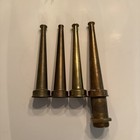 Lot Of 4 Vintage Brass Fire Hose Nozzles