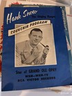 Rare 1957 Hank Snow Souvenir Program Featuring Elvis Presley Photo
