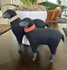 Set Of 2 Vintage Putz Black Sheep