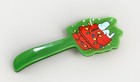 New Peanuts Snoopy On Christmas Lighted Dog House 11in Green Ceramic Spoon Rest