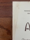 1977 Vintage  mcdonald s   operators  Convention   pennsylvania Region  Program