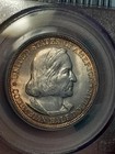 1893 50c Columbian Silver Half Dollar - Pcgs Ms63 