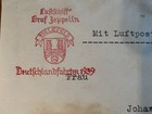 1939 Germany Flown Graf Zeppelin Lz Cover Final Flight Series Wittlich Vg