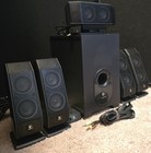 Logitech X-540 Home Audio 5 1 Channel Surround Sound Speaker System Computer Pc 