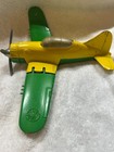 Vintage Hubley Kiddie Toy Diecast Folding Wing Plane Wwii Fighter Airplane
