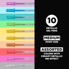 Sakura Gelly Roll Metallic Gel 10 Count  pack Of 1   Multi Colored-10 Piece 