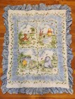 Vintage Disney Classic Winnie The Pooh Crib Bedding 5 Pc  Set 1996 Quilt