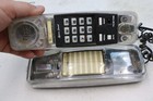 Vintage Clear Lenoxx Sound Hac Ph-1400 Transparent Light Up Corded Phone  Dirty