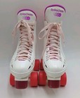 Capri Roller Derby Skates Women Size 6 White   Pink purple W Urethane Wheels