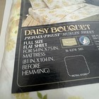 Vintage 1974 Sears Daisy Bouquet Yellow Full Size Flat Sheet New Old Stock