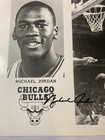 Vintage Chicago Bulls Michael Jordan Black   White Basketball Photo 8x10in 