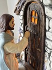 Vintage Jesus Knocking At The Door 15    Large 3d Lighted Night Light Lamp Figure