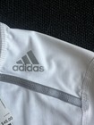 Nwt Adidas Techfit Climachill Men Medium Compression Shirt White Short Sleeve