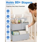 Kikjok Hanging Diaper Organizer For Bassinet crib playpen playard     Hold 80     