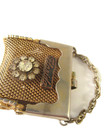 Vintage Mesh Mini Coin Purse Rhinestone Adorned Florida Souvenir