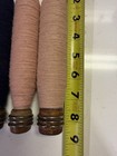 Vintage Wrapped Bobbins  Textile Spools  Industrial Decor - Lot Of 7 - Country