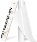 Htv Roll Heat Transfer Vinyl - 12  X 8ft White Htv Vinyl For Shirts  Iron On    
