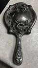 Silver Hand Mirror Art Nouveau Style