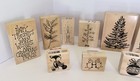26 Wood Mount Rubber Stamps Asstd  Lot Crafting Holiday Winter New   Pre-owned
