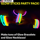 Glow Sticks 8 In Light Up Party Favors Necklaces Bracelets 100 Pack Usa