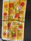 Vintage Linen Print Kitchen Towel Apples 16 x28 