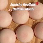 1pc Realistic Daifuku Mochi Squishy Slow Rising Stress Relief Squeeze Toy