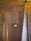 Vintage R l  Dozier Maker Springdale  Ar Knife Sheath  Brown Leather 