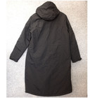 Lands End Parka Womens L Black Hoodie Fleece Quilt Lined Tech Long Coat Jacket