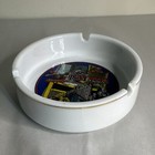 Vintage Las Vegas White Milk Glass Ashtray 4  Sands Circus Circus Mgm Mirage