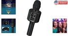 Black Wireless Karaoke Microphone With Bluetooth - Perfect For Every Celebration