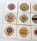 15 Tin Tobacco Tag Lot Vintage   Brown s Mule  Apple  Schnapps  Ram s Horn