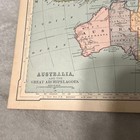 Antique 1896 Australia And The Archipelagoes Atlas Map Ab