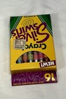 Vintage 1990 Nib Crayola Silver Swirls Crayons 16 Count Made In Usa