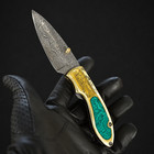Custom Made Hand Forged Damascus Steel Folding Blade Pocket Knife Zs 2332