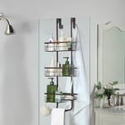 Classic Metal Bathroom Shower Caddy Over Door Hanging Storage Organizer Basket
