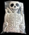 New Pottery Barn Mr  Bones Shaped Pillow skeleton halloween 40x13