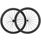 700c 50mm Clincher Carbon Fiber Wheels Road Bicycle Carbon Front rear Wheelset 