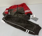 Vintage Y2k Reebok 2t Toddler Sweat Suit Track Suit Red   Brown New With Tags