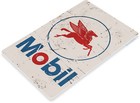 Tin Sign Mobil Gas Oil Sign  Station  Garage  Auto Shop  Retro  Rustic  B072