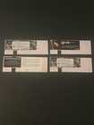 2012 Set Of 4 Concert Ticket Full Stubs