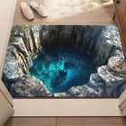 3d Optical Illusion Endless Abyss Non Slip Door Floor Mat Washable Deep Well