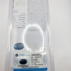 12 85ct Natural Blue Sapphire Aig Milan Certified Gemstone  September Birthstone