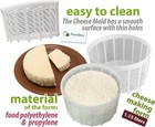 3 Cheese Making Molds 1 25qt 5 8in Round Polypropylene Ricotta Feta Brie Tofu