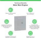 Square D 125-amp 24-circuit 12-space Electric Main Breaker Load Center Panel Box
