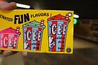 Rare Icee Frosenated Fun Drink  Dealer Porcelain Metal Sign Movie Theater Soda