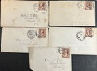 Five 1880   s Covers With Philadelphia Pennsylvania Cancels