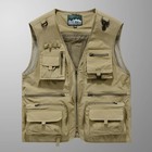 Men Tactical Fishing Vest Photographer Breathable Outdoor Sleeveless Jacket Vest