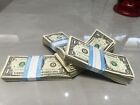 1 Pack   100  Regular Circulated Stack Of One Dollar Bills  U s currency