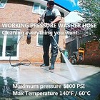 Pressure Washer Hose 5800psi 25 Ftx1 4  m22-14mm To 3 8  Quick Connect Couplers