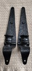 Pair Vintage Emig 1574 Black Wrought Iron Hanging Wall Candle Holders - Set Of 2
